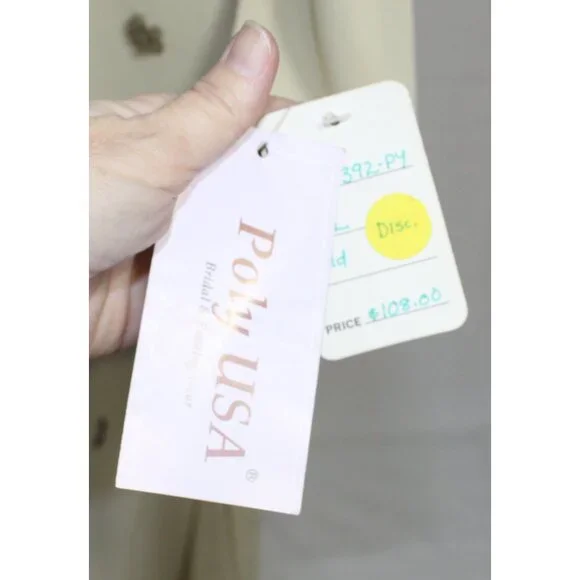 Poly USA #5392 Chiffon Mother of the Bride or Groom-SIZE L-GOLD-NEW W/Tags - Picture 6 of 6